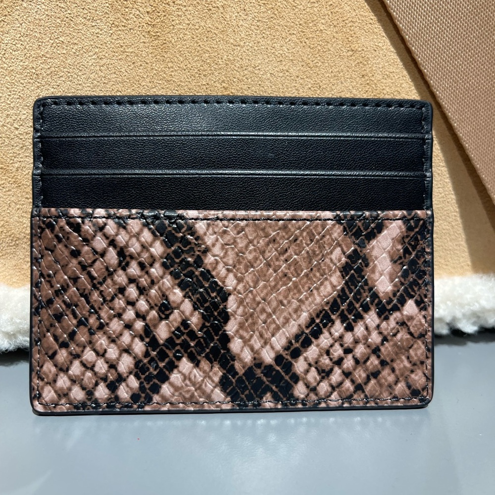 MICHAEL KORS Cyrus Snake Embossed Tall Card Case
Driftwood 
NWT - Picture 4 of 16